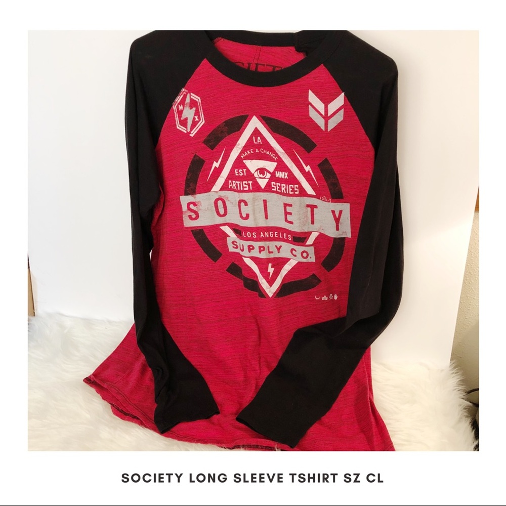 Society Long Sleeve T-shirt Sz XL